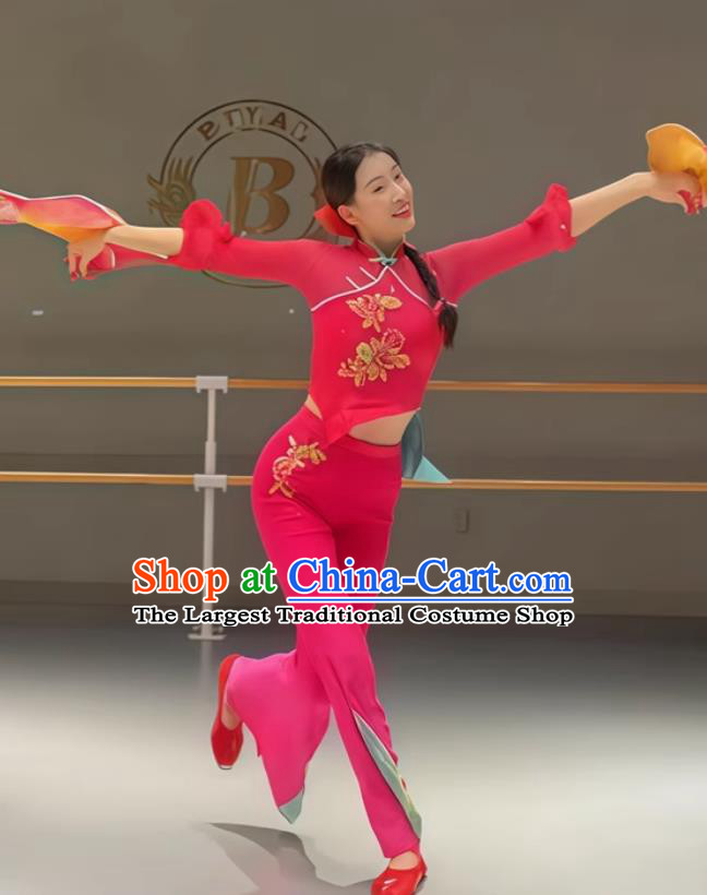 Chinese Festive Performance Clothing Yangko Dance Costume Fan Dance Outfit