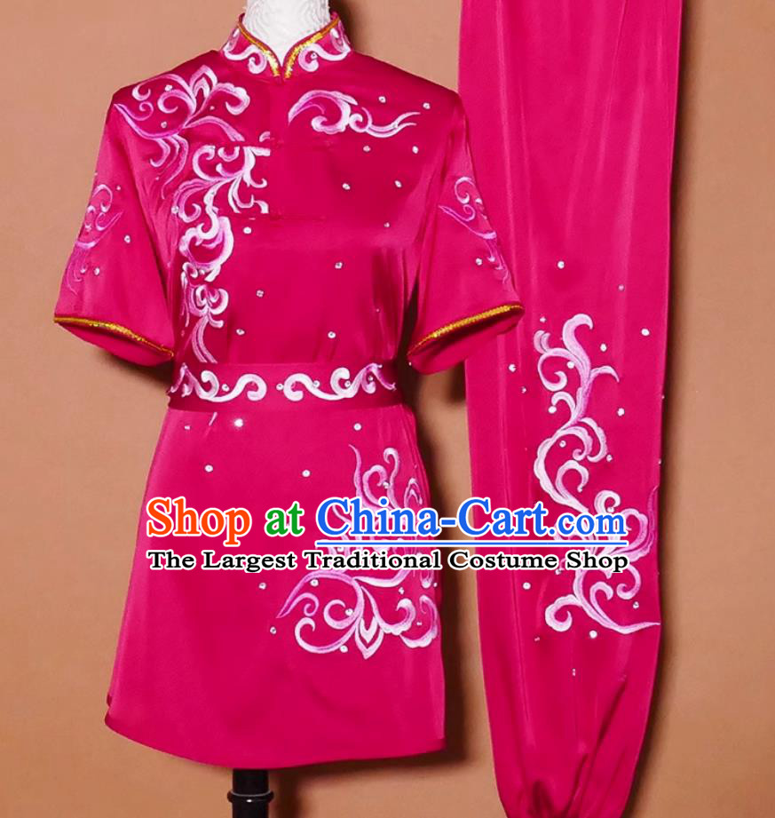 Embroidered Kung Fu Suit Training Uniform Nanquan Competition Costume Martial Arts Performance Colorful Outfit