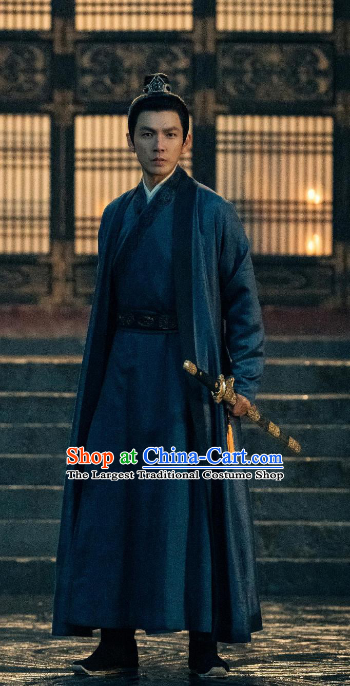 Ancient Ming Dynasty Male Costume Chinese Drama The Legend of Zang Hai Imperial Astronomer Kuai Duo Replica Clothing