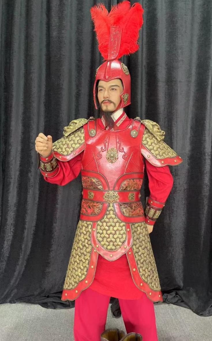 Ancient Chinese General Armor Red Cavalry Armor Northern Song Dynasty Custom Made Battle Suit