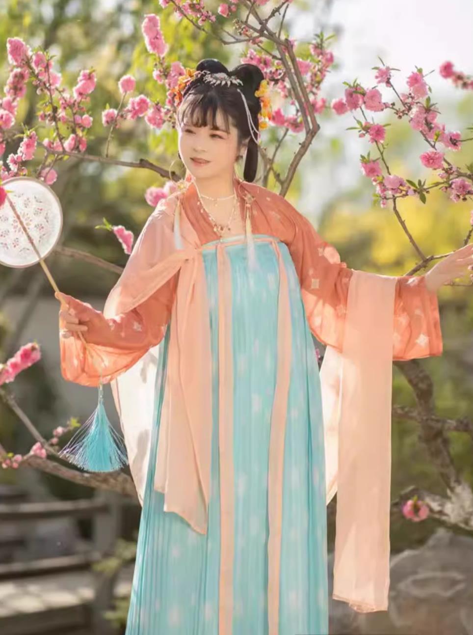 Chinese Tang Dynasty Hanfu Dress Ancient Princess High Waist Ruqun