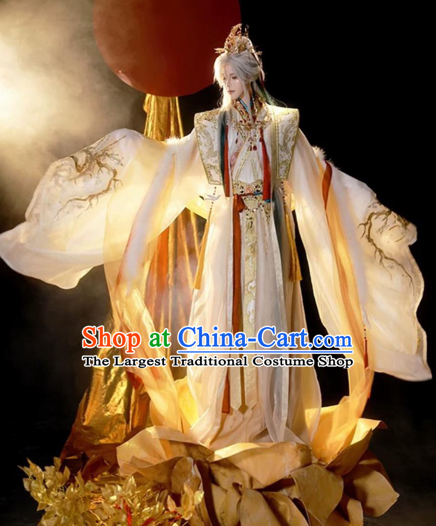 Traditional Legend Immortal Costume Male Hanfu Ancient Chinese Royal Prince Clothing