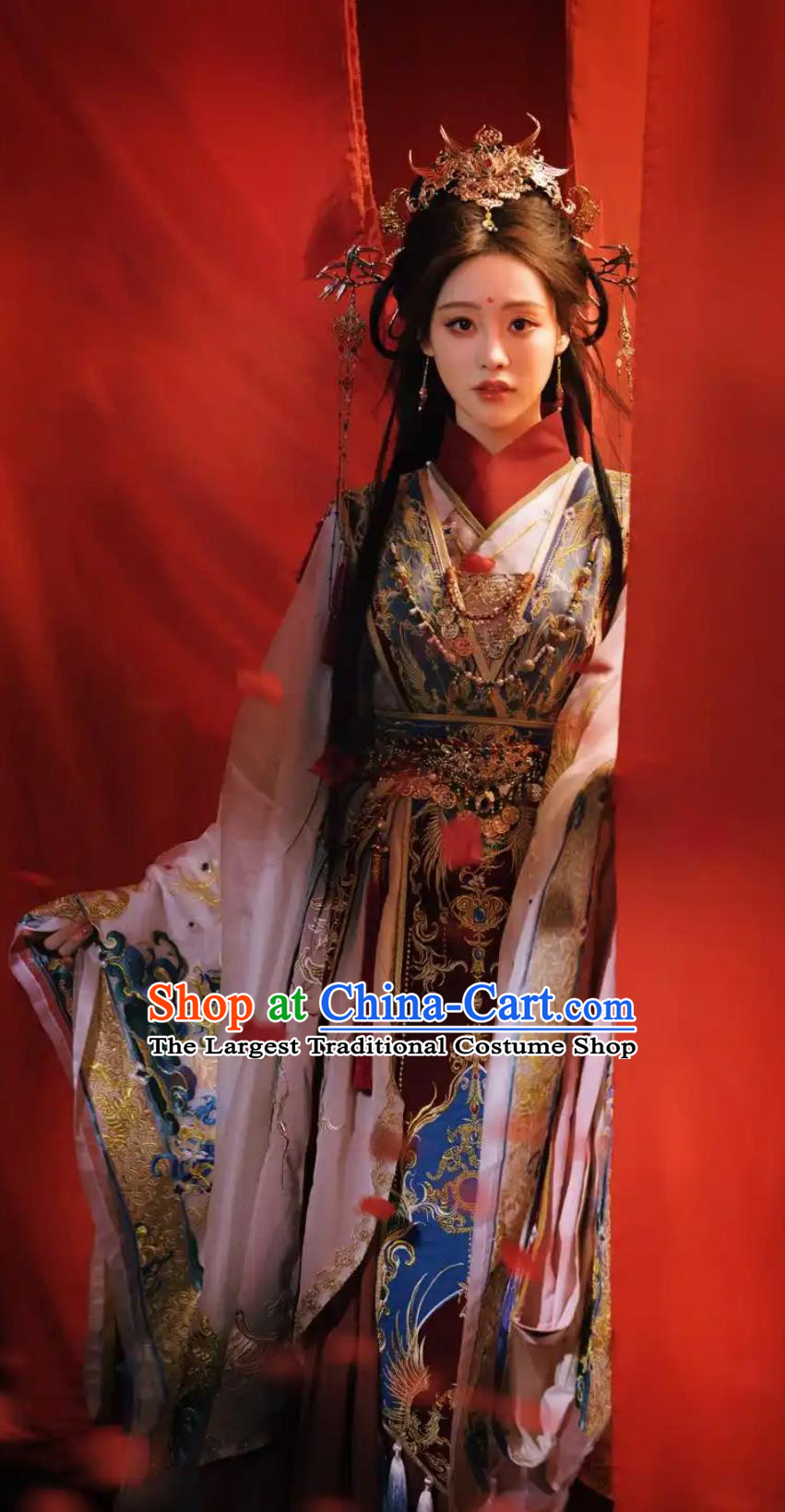Chinese Goddess Hanfu Heavy Embroidery Southern Northern Dynasties Princess Clothing Ancient Fairy Dress Clothing