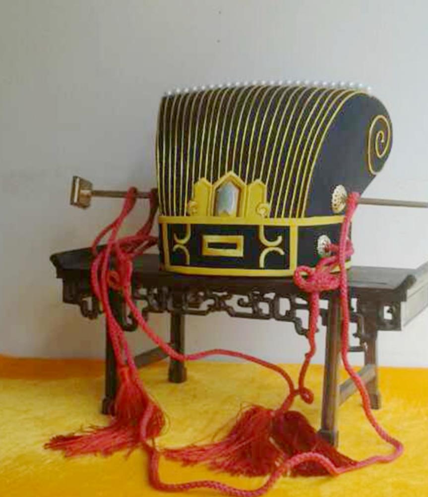 Han Dynasty Tongtian Crown Ancient Hat Historical Hanfu Headwear Traditional Chinese Imperial Emperor Ceremonial Hat