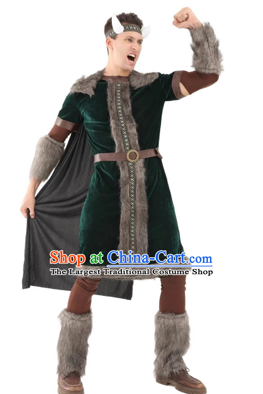 Medieval Viking Pirate Costume Halloween Cosplay Roleplay Performance Outfit