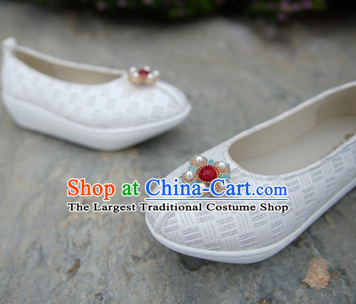 Ming Dynasty Dengyun Shoes Hanfu Shoes For Women Chinese Embroidered Platform Shoes Traditional Cloth Shoes