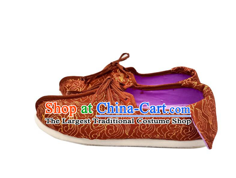 Southern Song Dynasty Hanfu Shoes Handmade Thousand Layer Sole Cloth Shoes Traditional Chinese Shoes