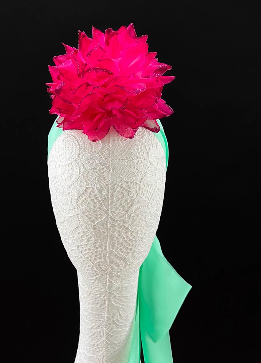 Jiaozhou Yangko Headdress Flower Drum Lantern Shuo Lan Hua Yangge Stage Performance Hairpiece