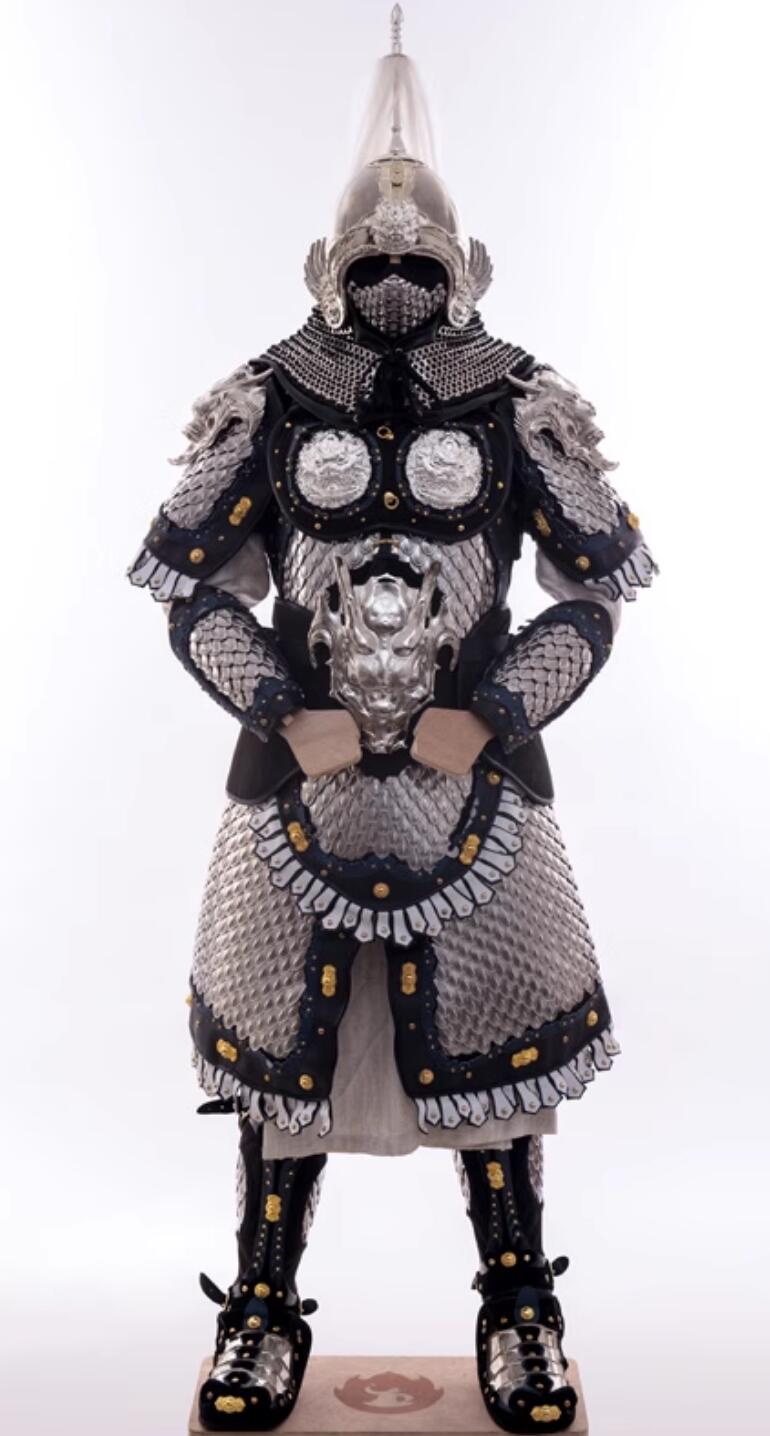 Zhao Yun Armour Chinese Three Kingdoms Period Hero Zhao Zilong Armor Handmade Dragon Scale Armor and Helmet Full Set