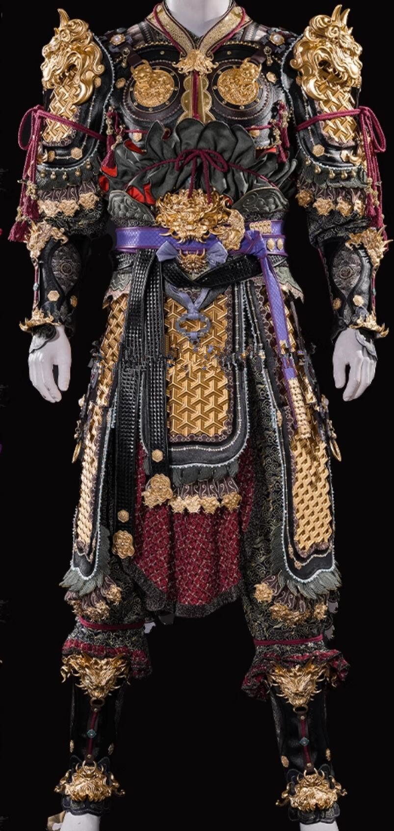 Black Myth Wukong Costume Handsome Monkey King Armor Cosplay Sun Wukong Halloween Clothing