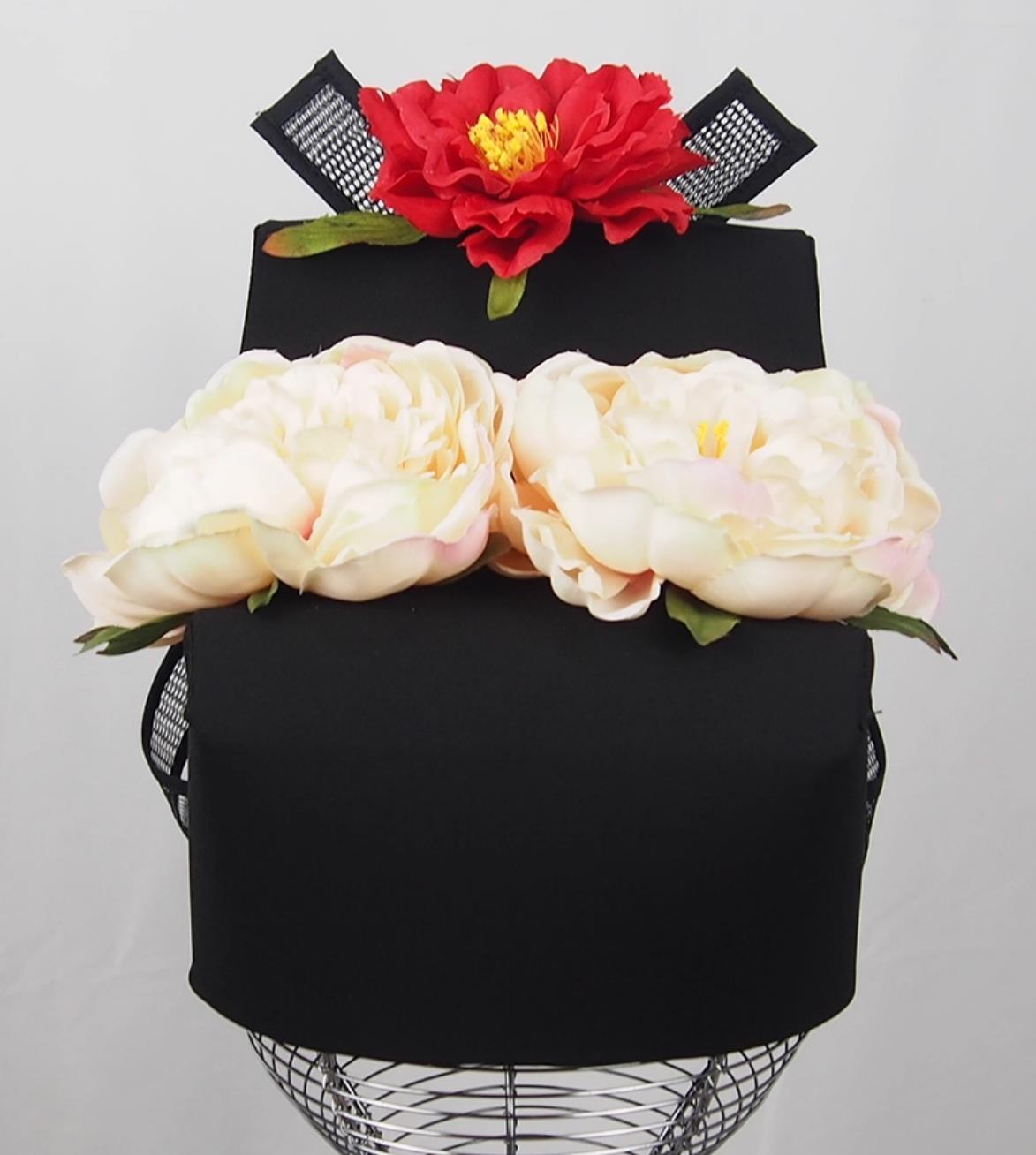 Ancient Chinese Official Hat Song Dynasty Court Floral Performance Headwear Mens Flower Turban Musician Performance Headdress