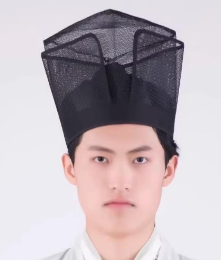 Song Dynasty Square Scarf Su Shi Hat Ancient Chinese Scholar Headwear Official Headpiece