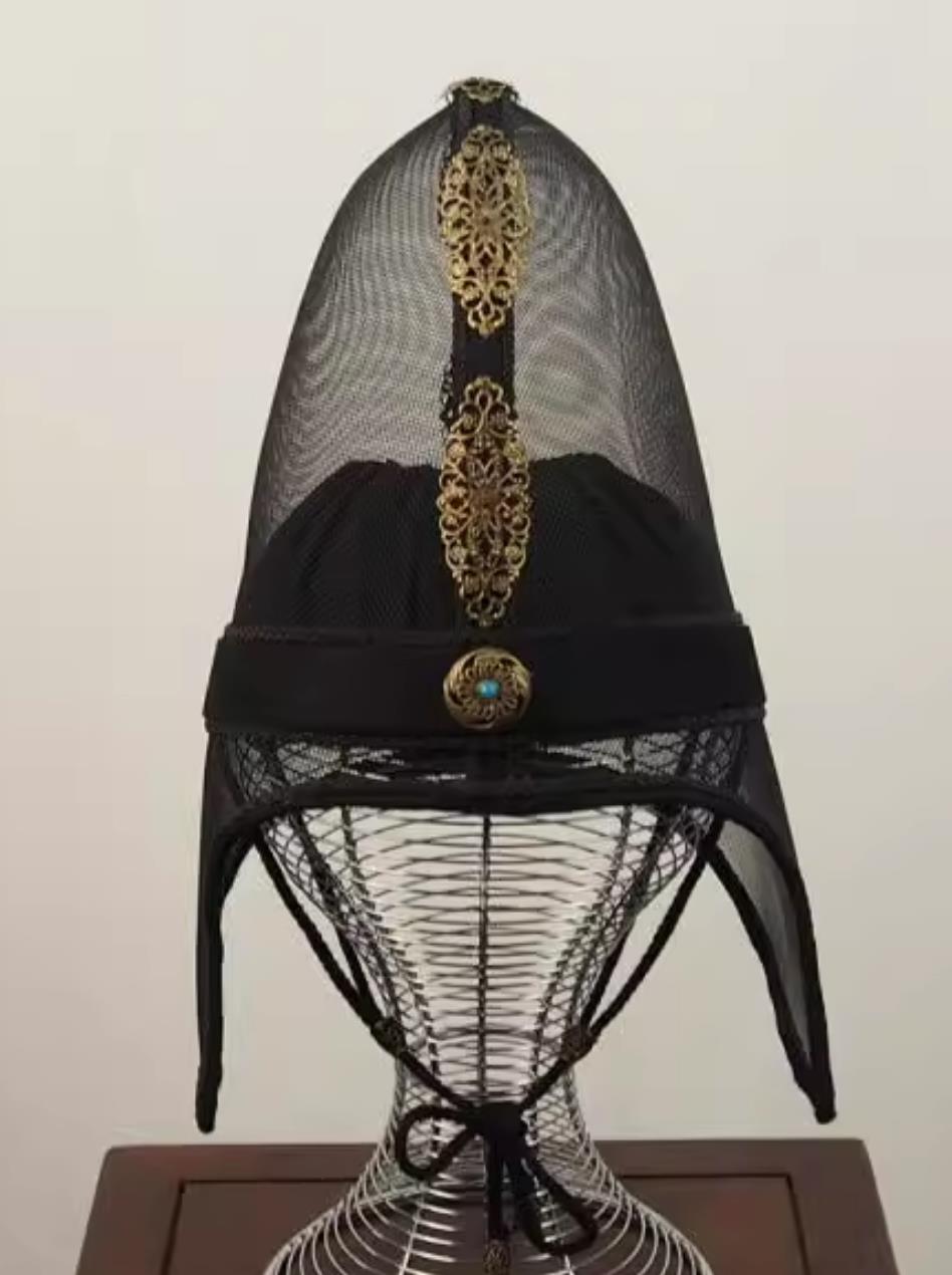 Qin Dynasty Eunuch Hat Chinese Wei Jin Dynasties Lacquered Gauze Crown Stage Performance Prime Minister Zhao Gao Headpiece