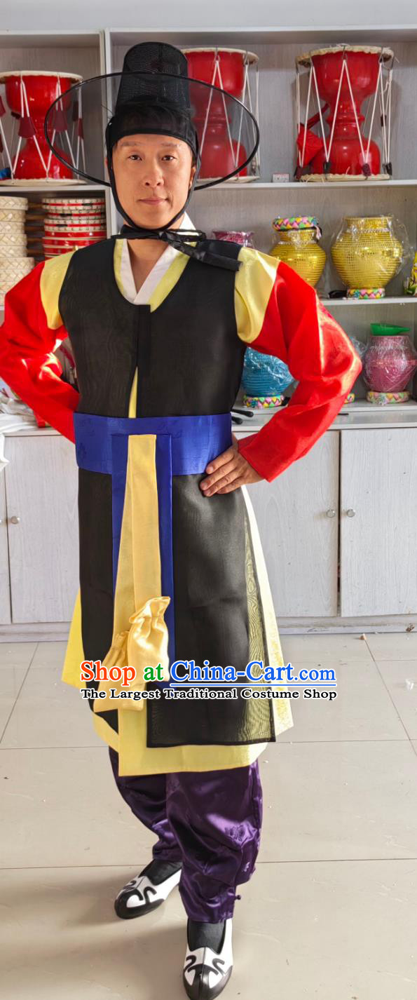 Korean Traditional Mens Hanbok Ancient General Military Attire Historical Warrior Costume