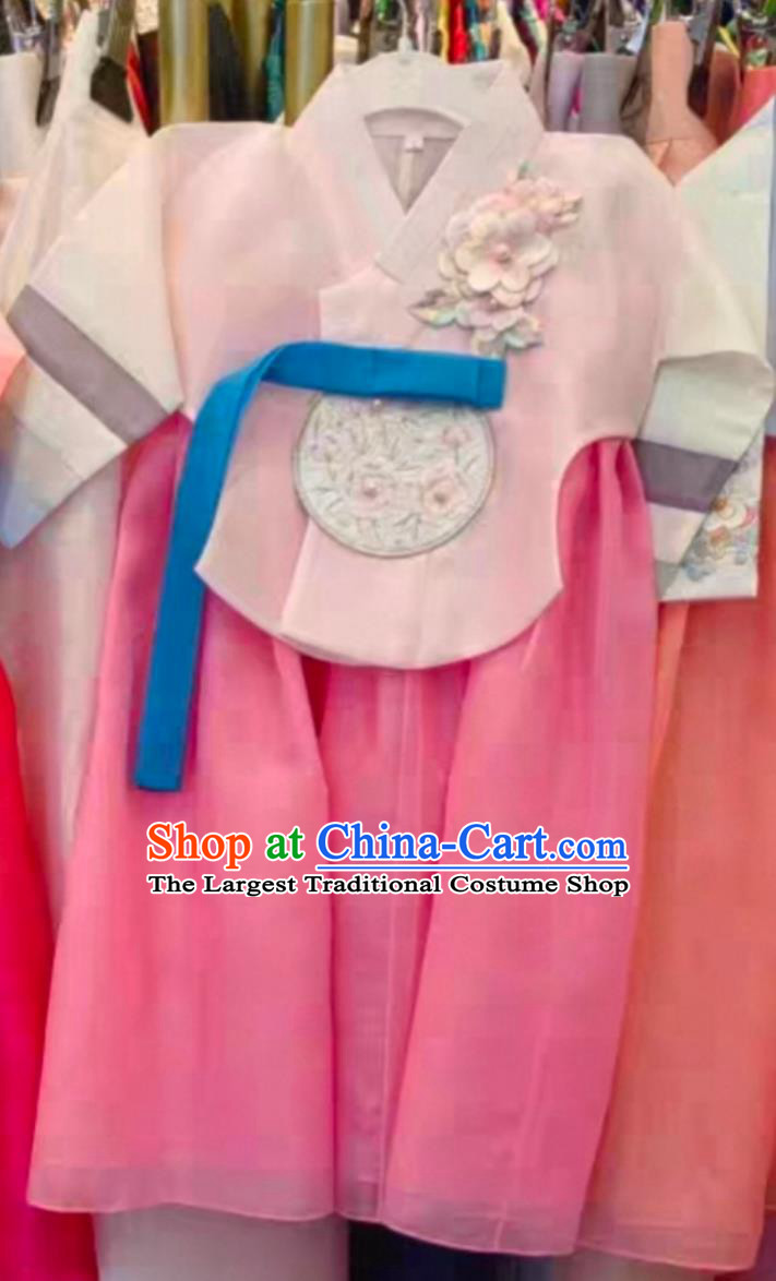 Korean Hanbok Childrens Traditional Attire Chinese Chaoxian Nationality Girl Dress