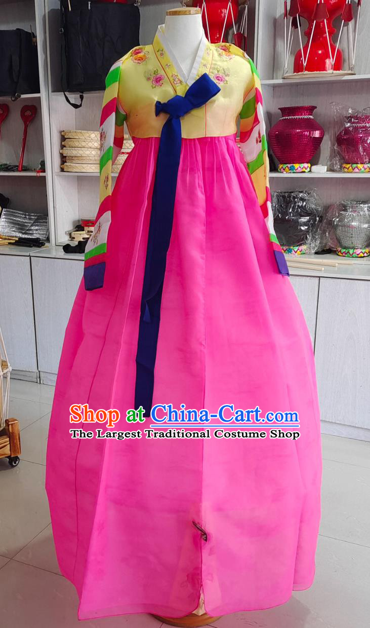Korean Festival Hanbok Costume Traditional Performance Attire Chinese Chaoxian Nationality Folk Dance Dress