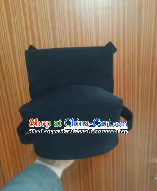 Song Dynasty Cross Foot Futou Hanfu Headwear Matching Round Collar Robe Traditional Chinese Official Hat