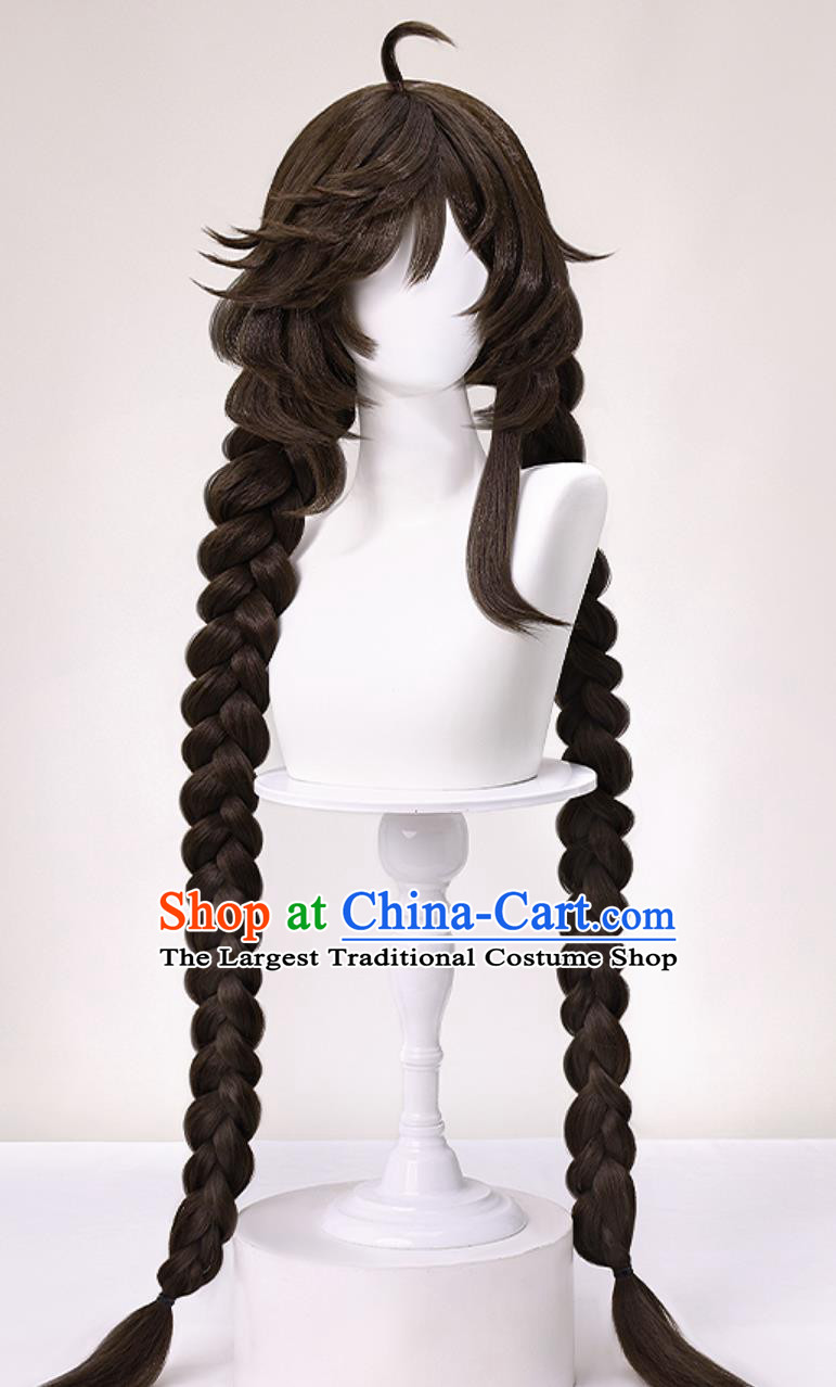 Honor Of Kings Da Qiao Original Cosplay Wig Braided Hair Halloween Headdress