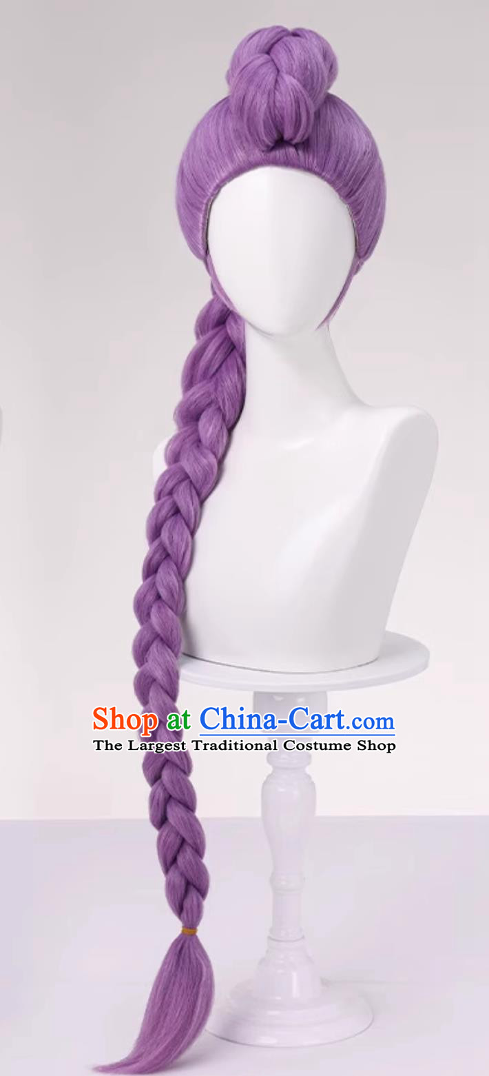 Demon Hunter Corps Lumi Cosplay Wig Braided Hair Halloween Hairpiece