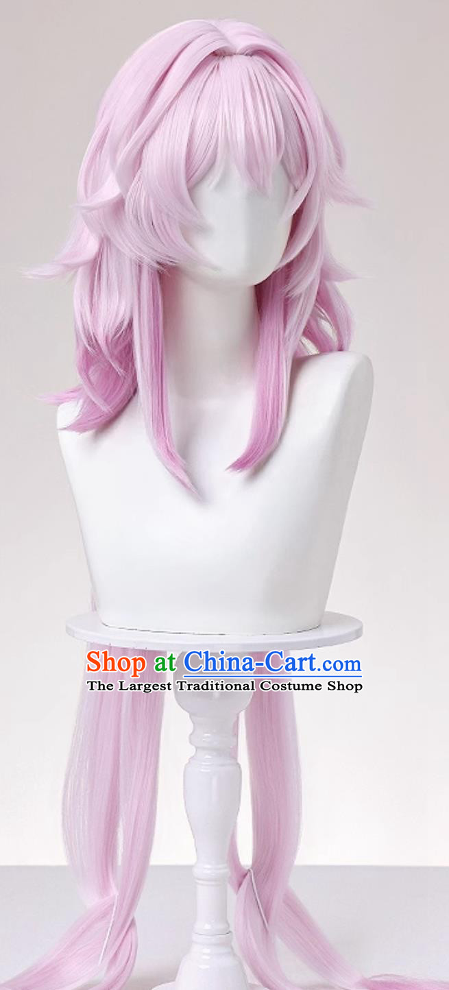 Honkai Star Rail Changyue Cosplay Pink Wig Halloween Hairpiece