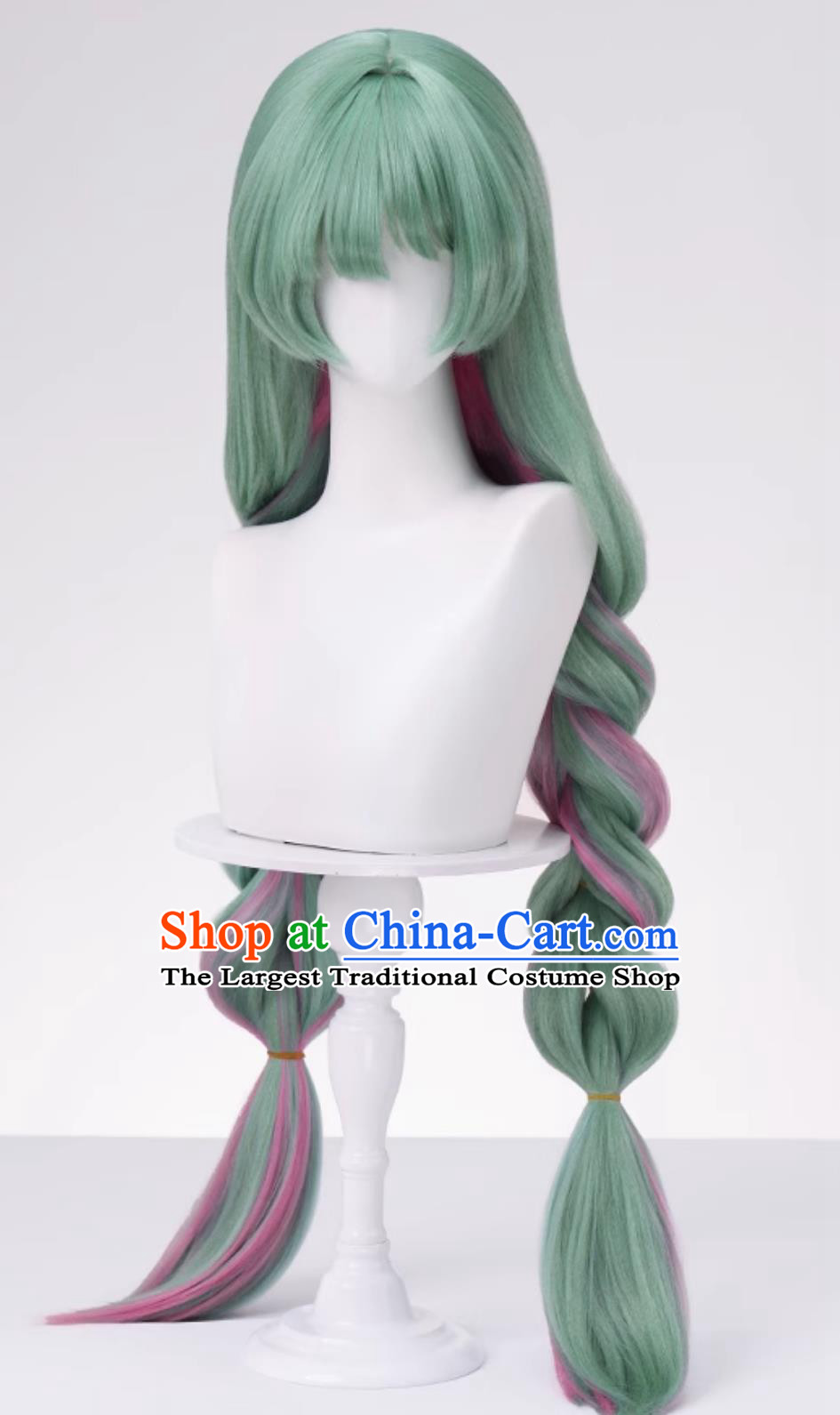 Wuthering Waves Verina Cosplay Wig Corn Silk Twin Tails Braid Hair Halloween Hairpiece