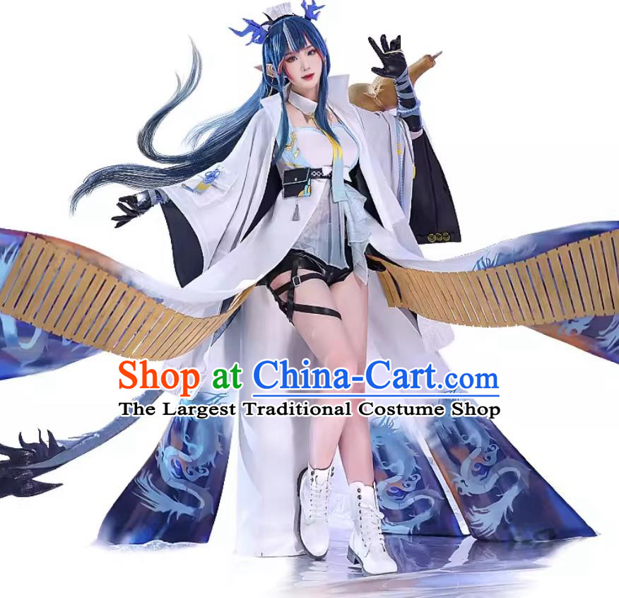 Arknights Cosplay Costume Ling Game Outfit Womens Wear Halloween Cosplay Dress