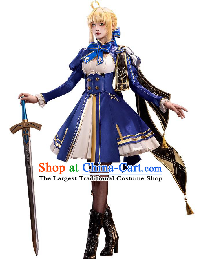 Honkai Star Rail Fate Collaboration Cosplay Costume Saber Destruction My King Halloween Dress