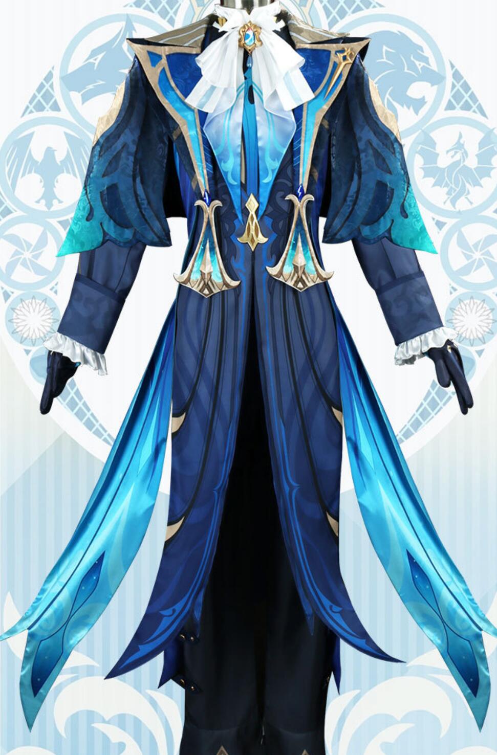 Genshin Impact Cosplay Fontaine Series Chief Justice Neuvillette Anime Game ACG Costume Role Play Outfit