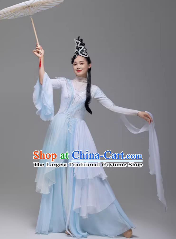 Classical Dance Performance Costume White Snake Dance Ancient Hanfu Fairy Dance Dress