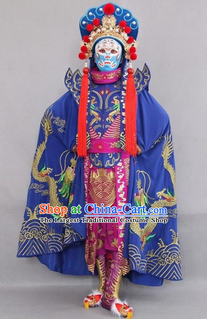 Traditional Bian Lian Embroidery Clothing Professional Stage Show Prop Sichuan Opera Face Changing Costume Complete Set