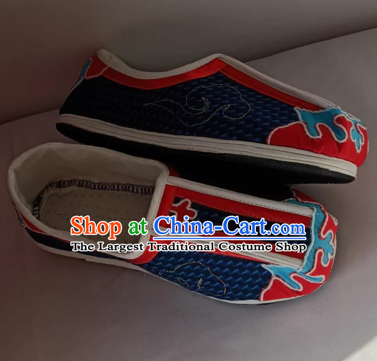 Hanfu Cloud Shoes Handmade Embroidery Traditional Chinese Cloth Shoes