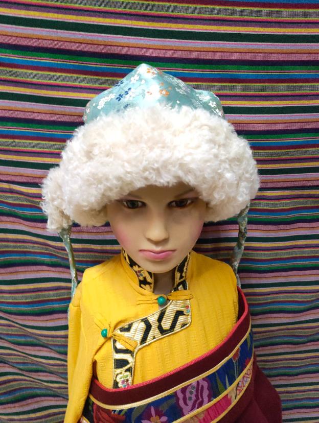 Tibetan Style Kids Winter Hat Chinese Zang Ethnic Headwear