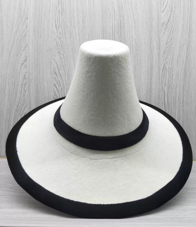 Tibetan Men Hat Zang Ethnic White Hat