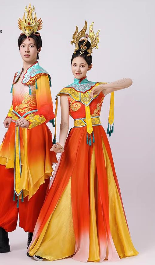 Year Of The Snake Modern Dance Opening Performance Costume Si Si Ru Yi Male And Female Dancewear