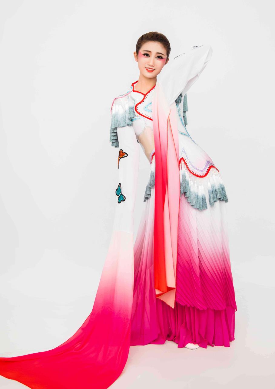 Classical Dance Costume Taoli Cup Flowers In Bloom Female Dance Performance Clothing Water Sleeve Dress