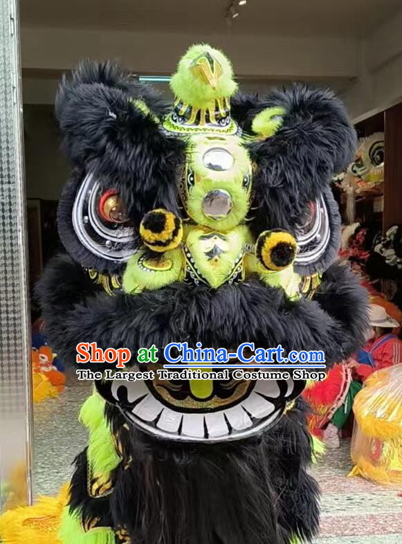 Handmade Lao Fu Zi Lion Head Chinese Festival Dancing Lion Tiger Spot Costume Complete Set