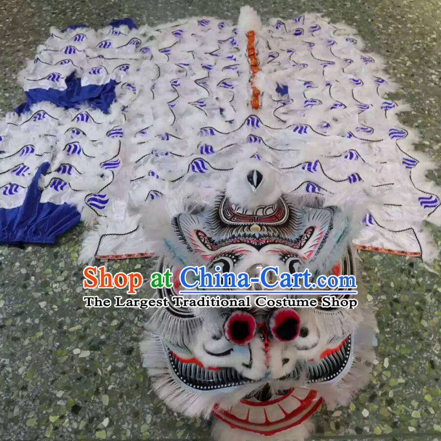 Dancing Lion Costume Handmade Zhao Yun Lion Head Traditional Chinese Lion Dance Prop for School Performances